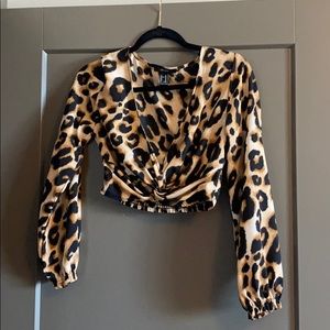 LEPORD LOMG SLEEVE BLOUSE
